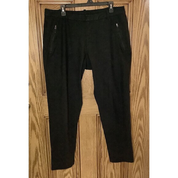 Lululemon Mens Black Athletic Pants Trousers Stretch Zip Pockets 34x30 - Picture 1 of 8